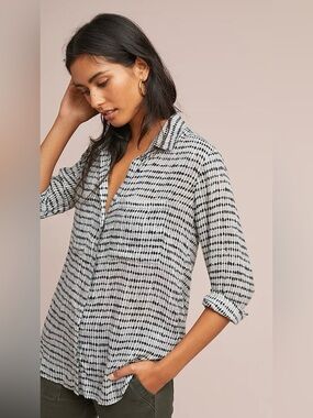cloth & stone Esme Button Down Top - Size Small